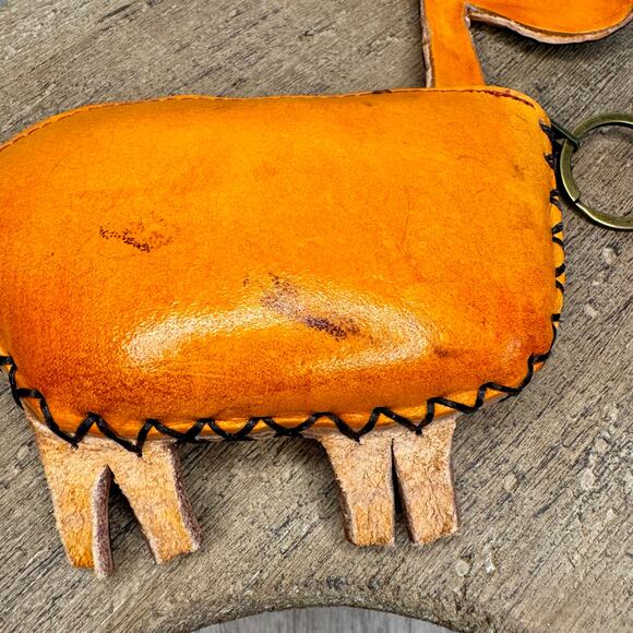 Genuine Leather Giraffe Wristlet Wallet Leather Zoo Coin Purse NEW FAST SHIP - Picture 7 of 11